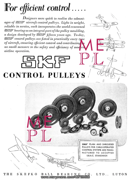 : SKF Bearings & Control Pulleys For Aircraft : SKF Bearings & Control Pulleys For Aircraft