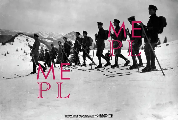 : Ski exercise, 1918 : Ski exercise, 1918