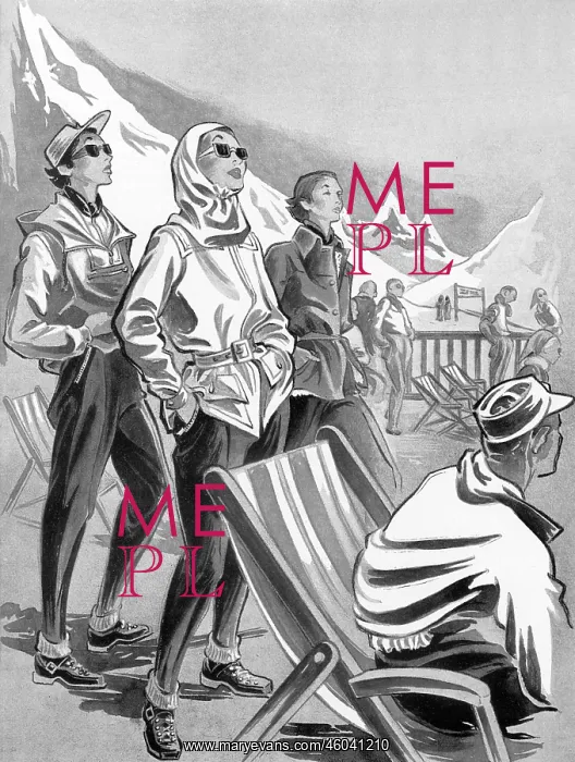 : Ski fashion 1953 : Ski fashion 1953