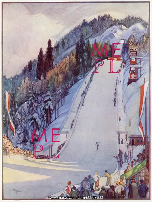 : Ski-jumping contest at St. Moritz : Ski-jumping contest at St. Moritz