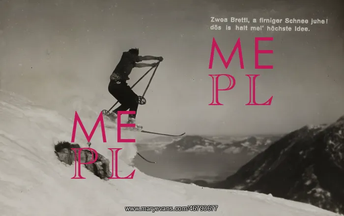 : Skier jumps : Skier jumps