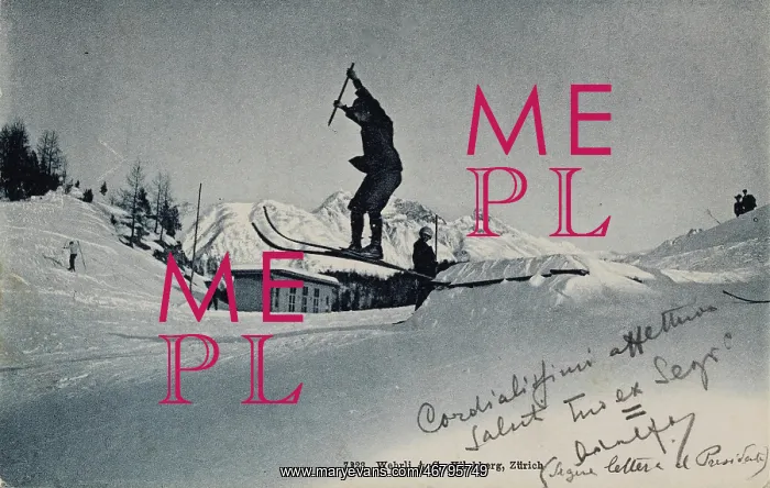 : Skier jumps : Skier jumps