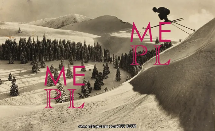 : Skier jumps : Skier jumps