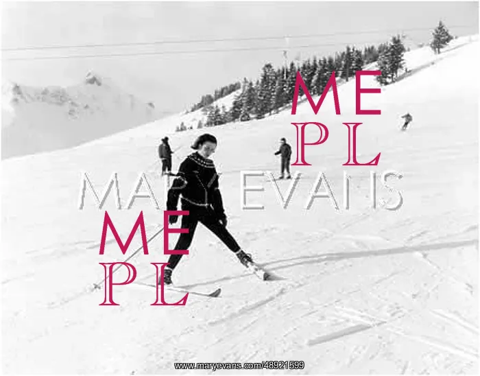  : SKIER. A skier snow ploughs slowly down the slopes