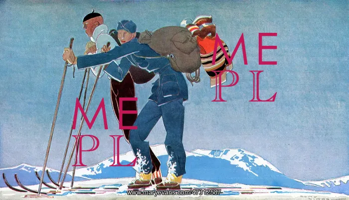 : TWO SKIERS GO SLOWLY 31 : TWO SKIERS GO SLOWLY 31