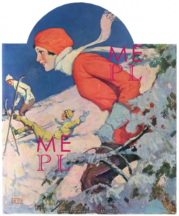 : Skiing friends, 1930s : Skiing friends, 1930s