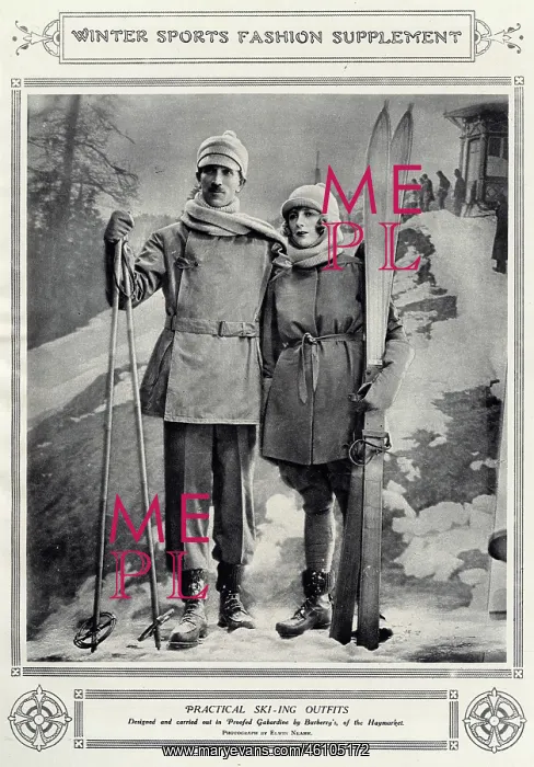  : Skiing outfits by Burberry 1922