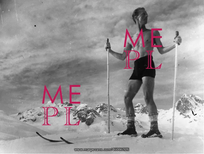 : Skiing and sun bathing : Skiing and sun bathing