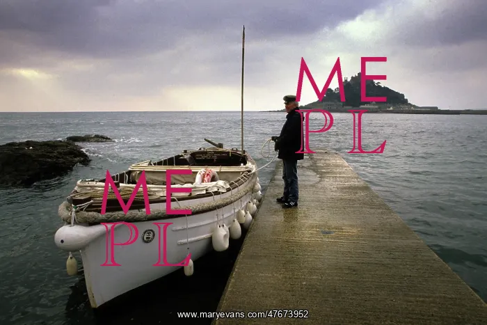 : The skipper of a small ferry boat, Marazion, Cornwall : The skipper of a small ferry boat, Marazion, Cornwall