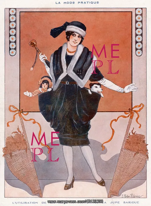 : A SKIRT BASKET 1919 : A SKIRT BASKET 1919