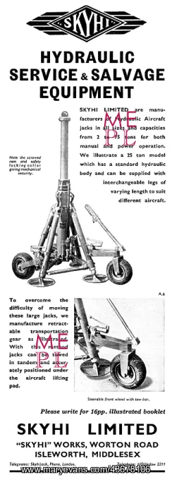 : Skyhi Aircraft Jacks & Servicing, Salvage & Ground Equipment : Skyhi Aircraft Jacks & Servicing, Salvage & Ground Equipment