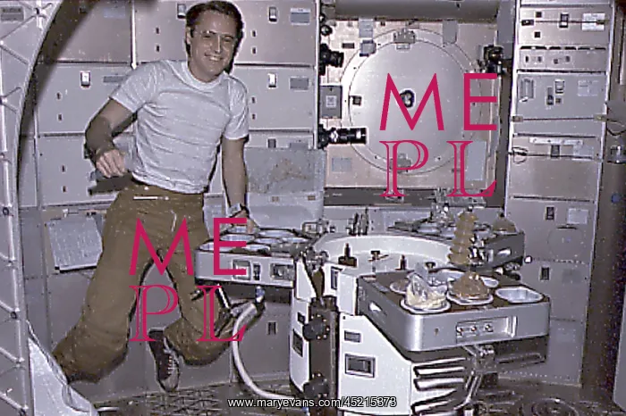 : Skylab 4 Astronaut Ed Gibson preparing his ? : Skylab 4 Astronaut Ed Gibson preparing his ?