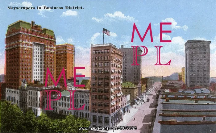 : Skyscrapers in business district, Memphis, Tennessee, USA : Skyscrapers in business district, Memphis, Tennessee, USA