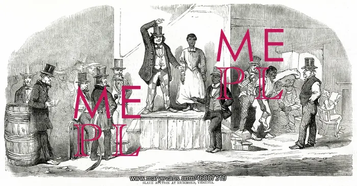 : Slave auction in Richmond, Virginia 1856 : Slave auction in Richmond, Virginia 1856