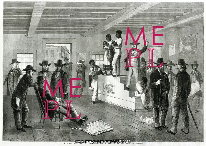 : A Slave Auction in Virginia, USA 1861 : A Slave Auction in Virginia, USA 1861
