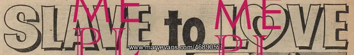 : Slave to Love font and graphic : Slave to Love font and graphic