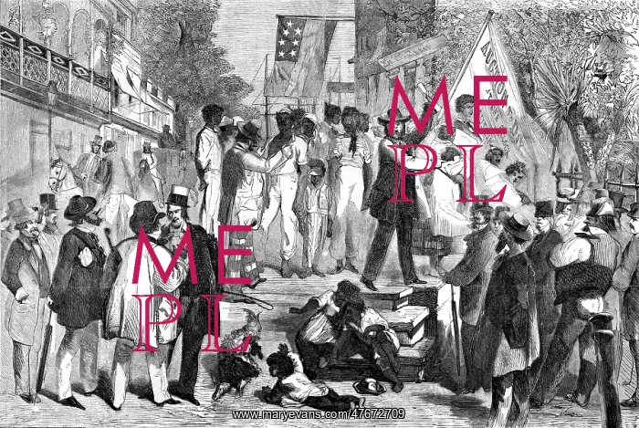 : Slave Market Auction, 1861 : Slave Market Auction, 1861