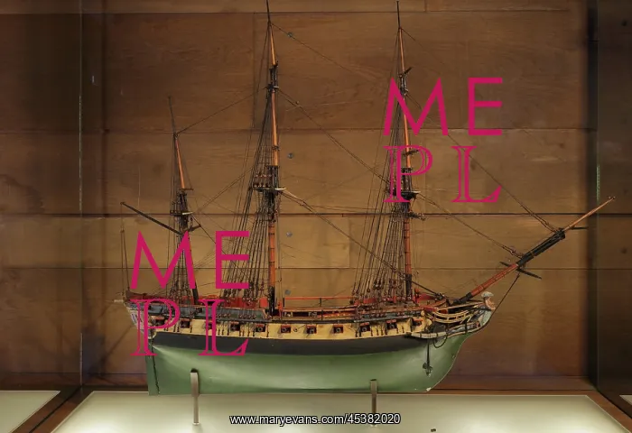  : Slave ship model, Musee d'histoire de Nantes, Nantes, France