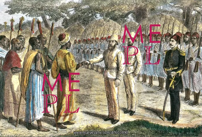 : Slave Trader Surrenders to Baker, 1869 : Slave Trader Surrenders to Baker, 1869