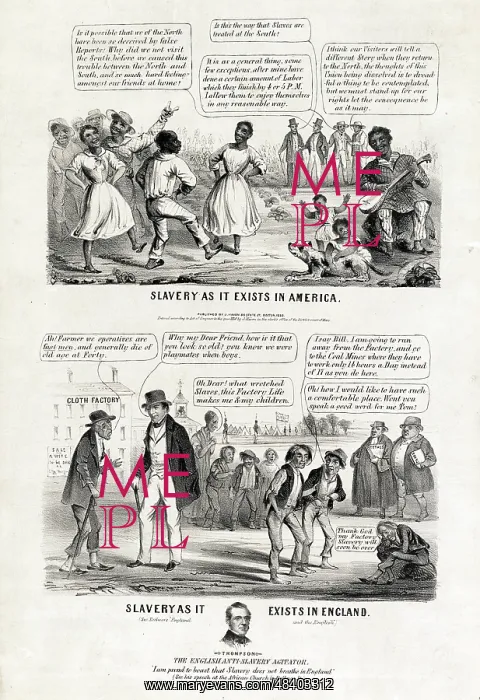 : Slavery in America compared to slavery in England : Slavery in America compared to slavery in England