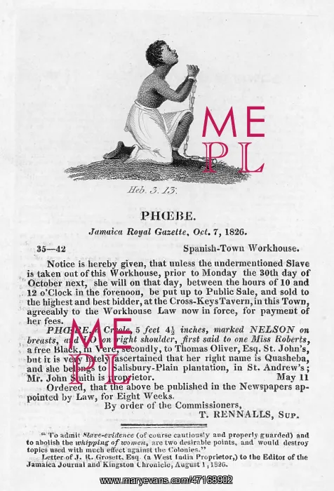  : SLAVERY / WEST INDIES