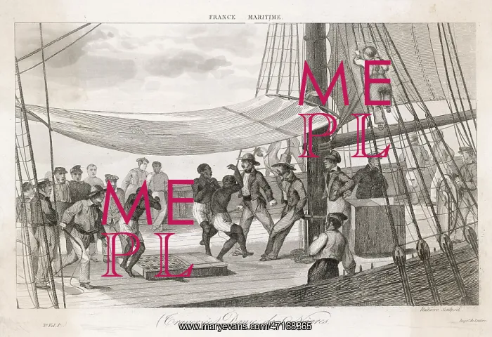 : Slaves forced to dance on board ship to keep fit : Slaves forced to dance on board ship to keep fit