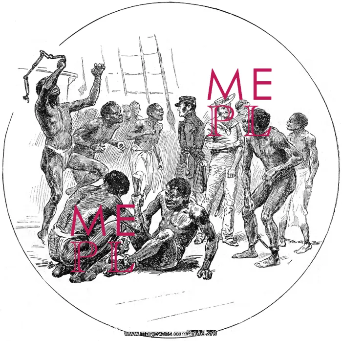 : Slaves released by the British Navy, c. 1870 : Slaves released by the British Navy, c. 1870