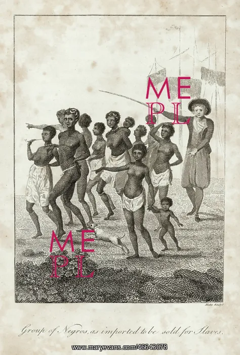 : Slaves on the way to a slave market : Slaves on the way to a slave market