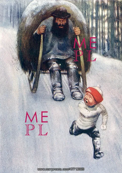  : Sledder Chases Boy