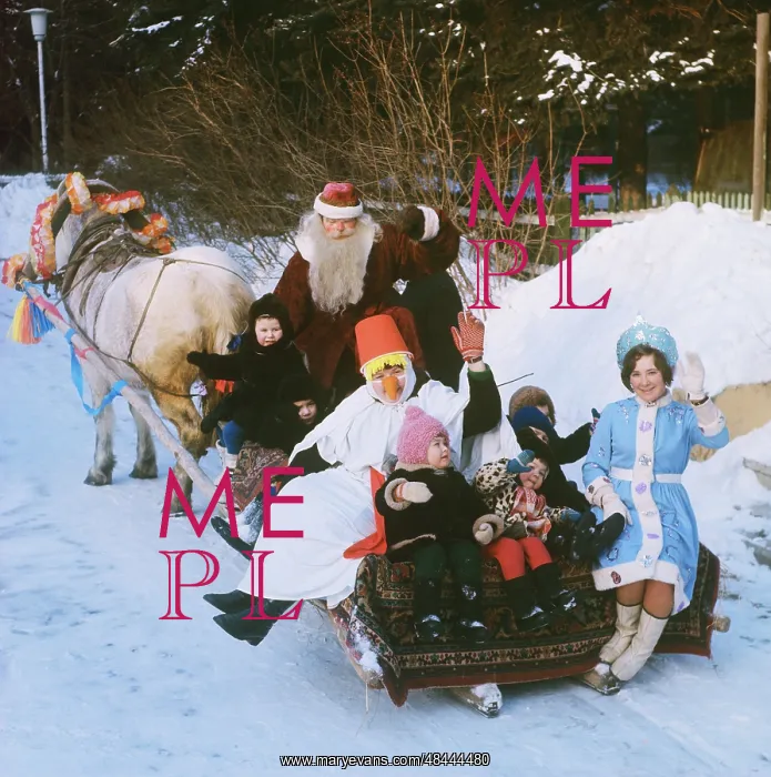 : Sledge ride in park, 1979 : Sledge ride in park, 1979