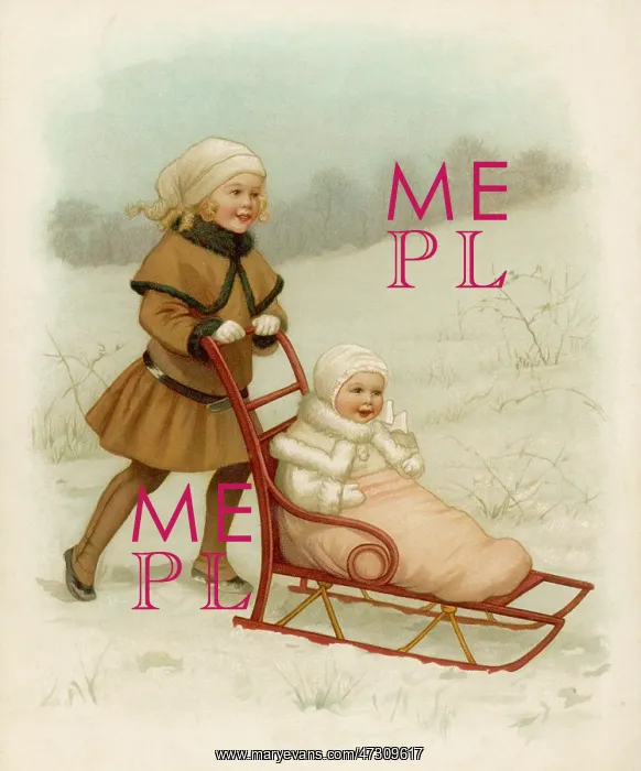 : SLEDGE RIDE IN SNOW 19C : SLEDGE RIDE IN SNOW 19C