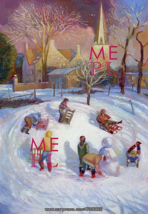 : Sledging ' children playing in the snow : Sledging ' children playing in the snow