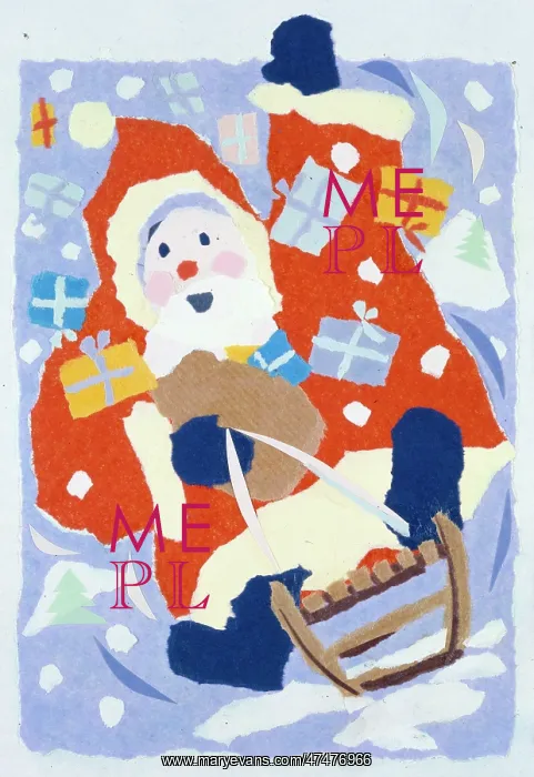  : Sledging Father Christmas ' collage