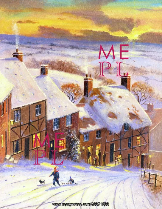 : Sledging in the village : Sledging in the village