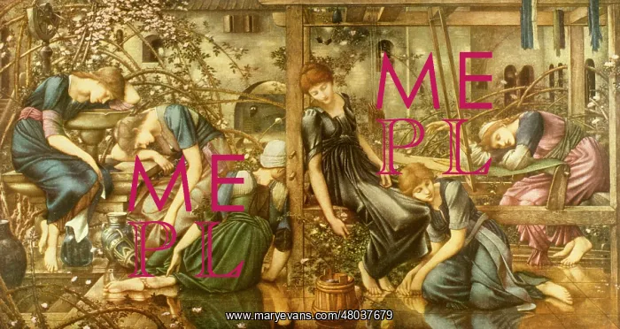 : Sleeping Beauty (Briar Rose), by Edward Burne-Jones : Sleeping Beauty (Briar Rose), by Edward Burne-Jones