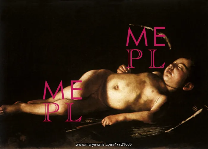 : Sleeping Cupid, by Caravaggio : Sleeping Cupid, by Caravaggio