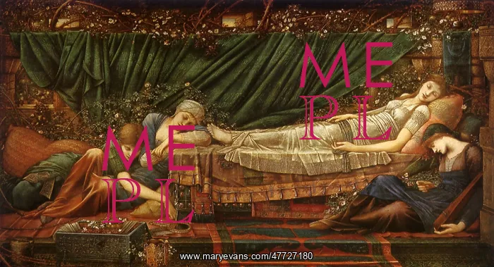 : The Sleeping Princess, by Burne-Jones : The Sleeping Princess, by Burne-Jones