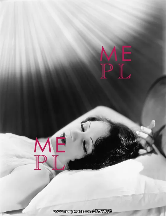 : Sleeping woman with beams of light : Sleeping woman with beams of light