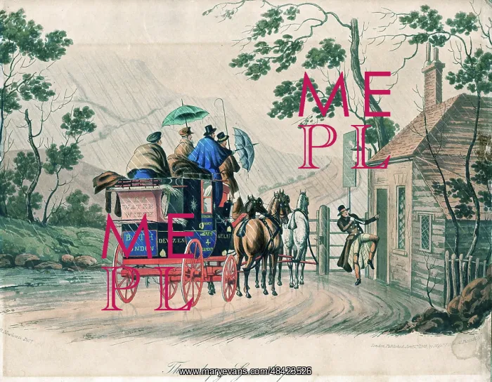 : The Sleepy Gate-keeper, London to Bath Coach : The Sleepy Gate-keeper, London to Bath Coach