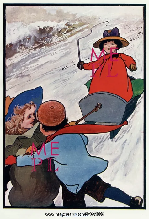: The Sleigh by Charles Robinson : The Sleigh by Charles Robinson