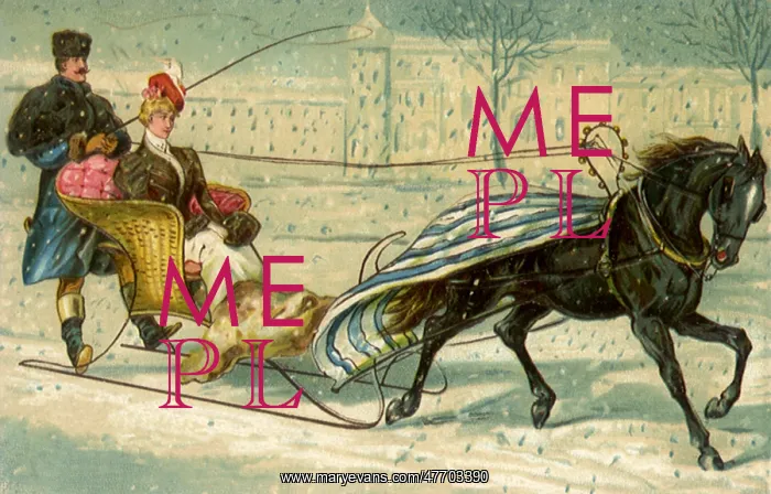  : Sleigh Pulled Thru Snow