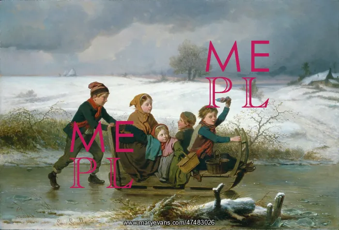 : The Sleigh Ride ' five children on the ice : The Sleigh Ride ' five children on the ice
