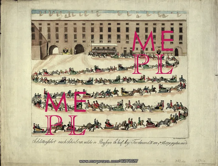: The sleigh ride to SchOnbrunn for King Ferdinand : The sleigh ride to SchOnbrunn for King Ferdinand