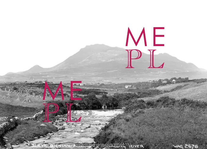 : Slieve Bignian and the Annalong River : Slieve Bignian and the Annalong River