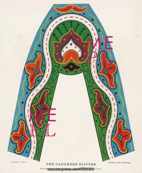 : Slipper Pattern 1868 : Slipper Pattern 1868