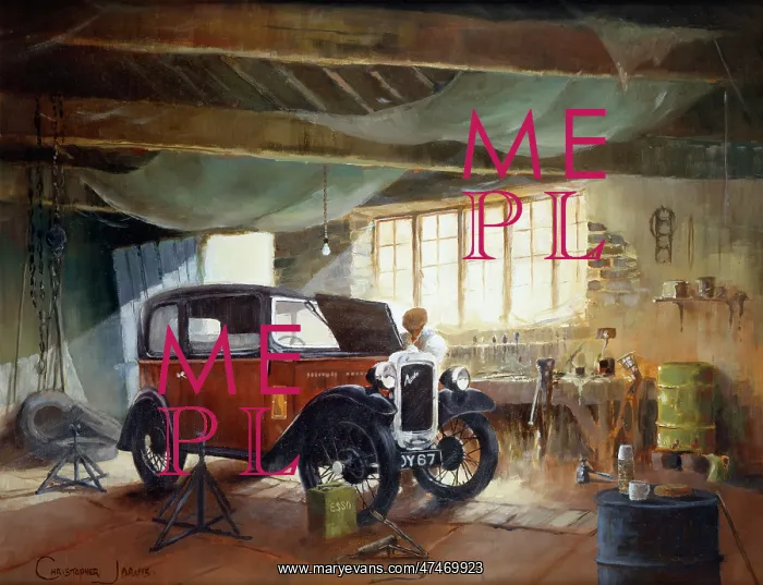  : Slo-Fit working on an motor old car