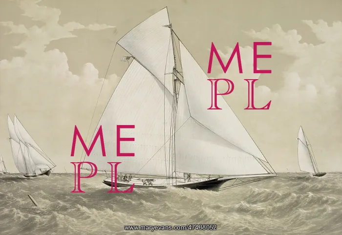 : Sloop yacht Pocahontas of New York : Sloop yacht Pocahontas of New York