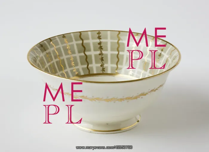: Slop bowl. Glazed porcelain slop bowl from a tea service : Slop bowl. Glazed porcelain slop bowl from a tea service