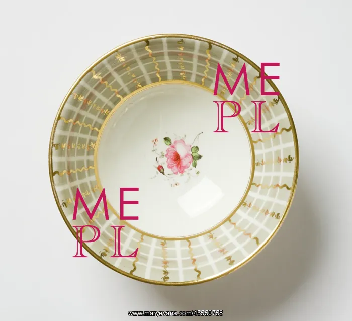 : Slop bowl. Glazed porcelain slop bowl from a tea service : Slop bowl. Glazed porcelain slop bowl from a tea service