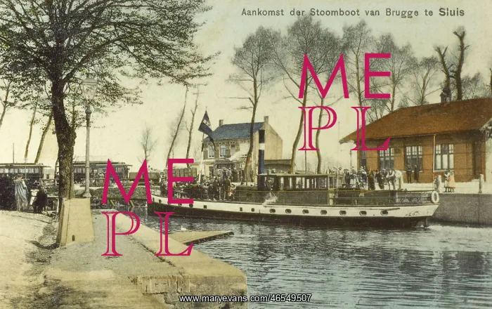 : Sluis - Arrival of the Steamer from Bruges : Sluis - Arrival of the Steamer from Bruges